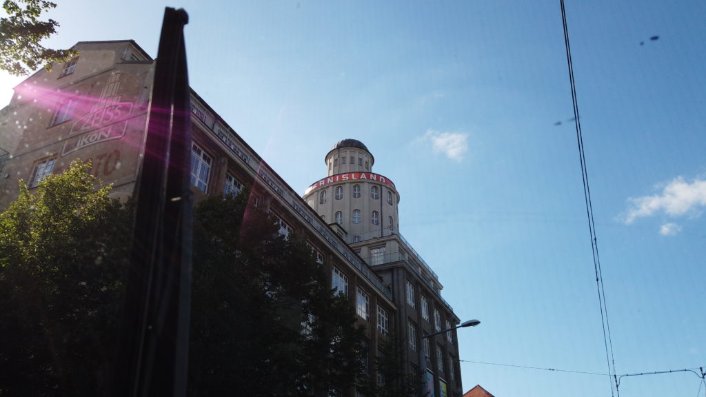 Blick auf das  Gebäude der Technischen Sammlungen in Dresden. 