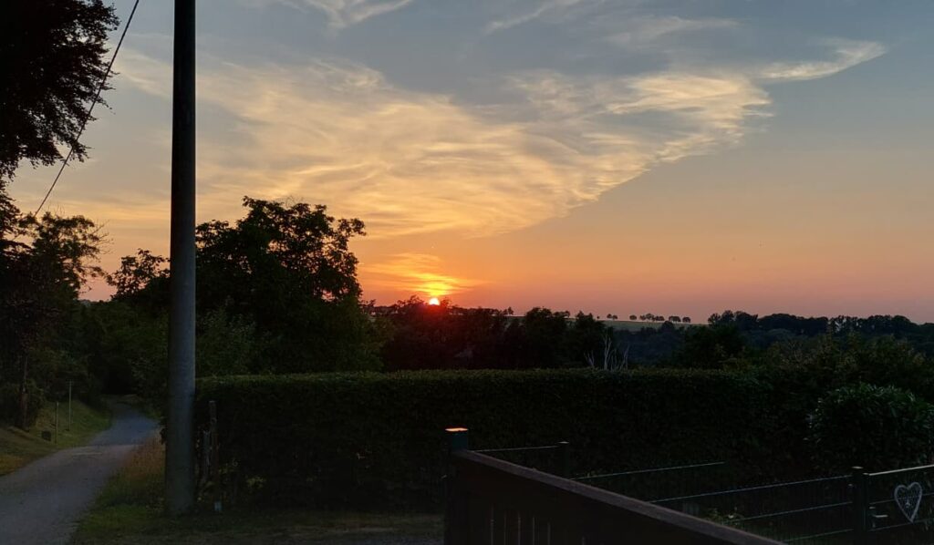 Der Blick von der Rückseite der Burgstädteler Linde.