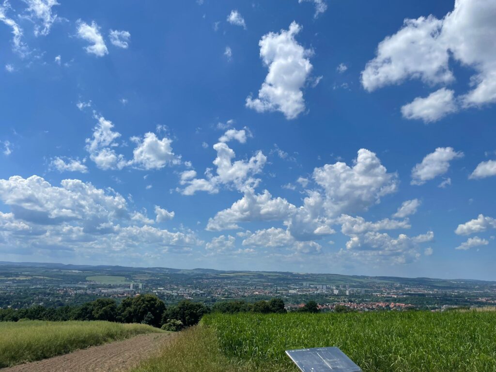 Der Blick von der Rockauer Höhe.