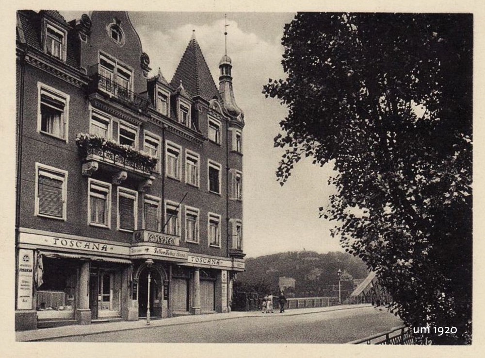 Das Café Toscana in Dresden im Jahre 1920
