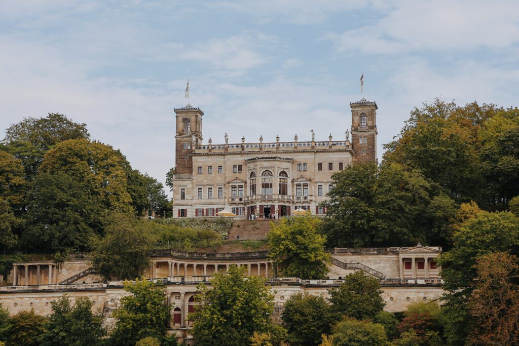 Blick auf Schloss Albrechtsberg.