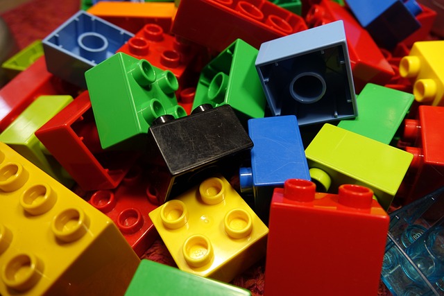 Bunte Legosteine